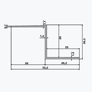 TEMPOLISTEL® B106 Holrúmsrennibekkur fyrir gipsplötur BA 25 - Image 2