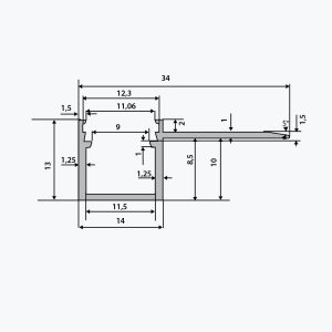 TEMPOLISTEL® B116 Flattur LED rennibekkur - Image 2