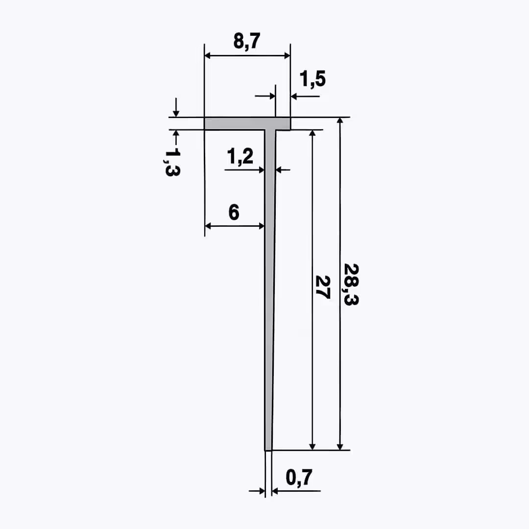 TEMPOLISTEL® B118 Stöðvunarsnið fyrir BA6 gipsplötuvegg - Image 2